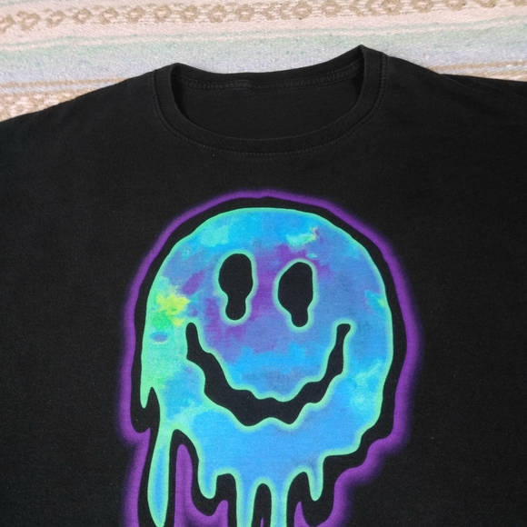 GRAPHIC TEE SHIRT MENS LARGE BLACK - Picture 3 of 5